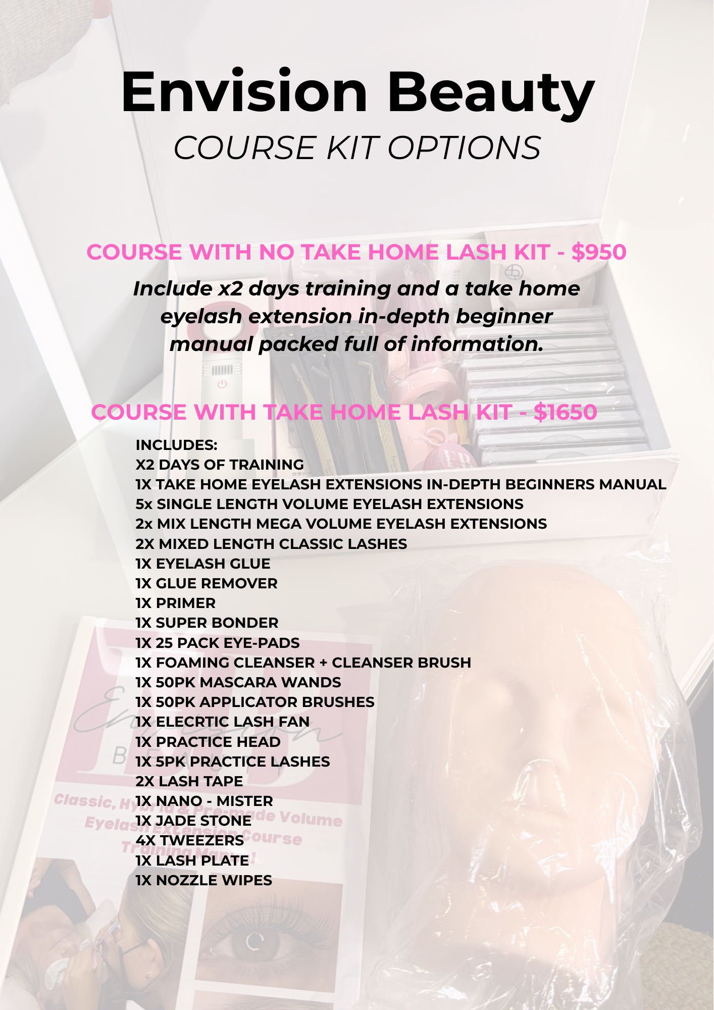 -2 Day IN PERSON Eyelash Extension Course (SALE ON NOW)