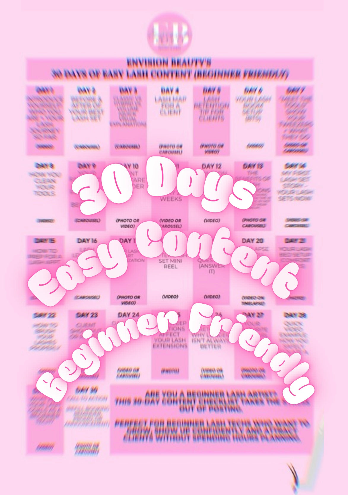 -FREE CONTENT PLANNER (30 Days Of Content! Beginner Friendly)