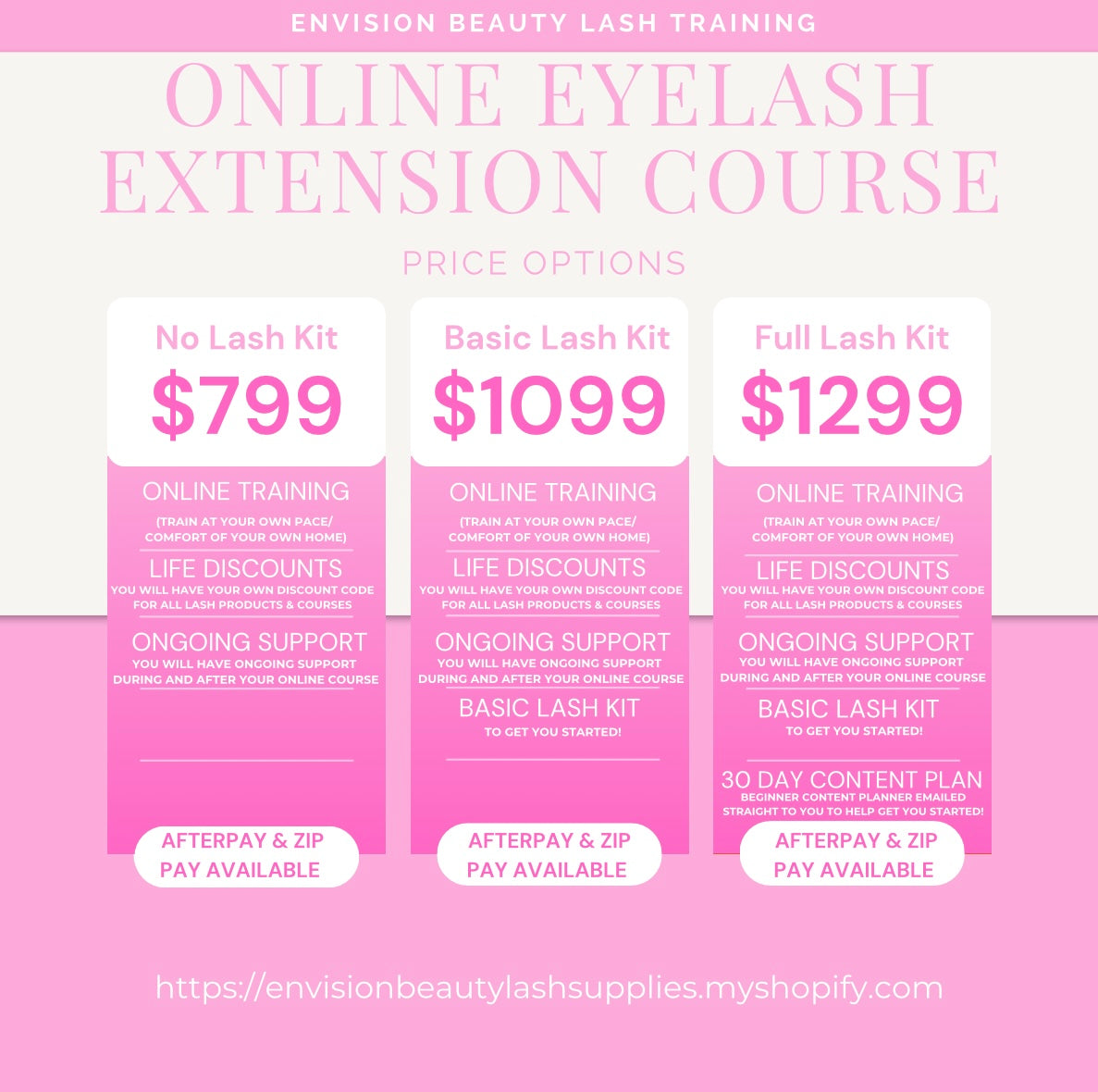 -Online Classic, Hybrid, Volume & Mega Eyelash Extension Course