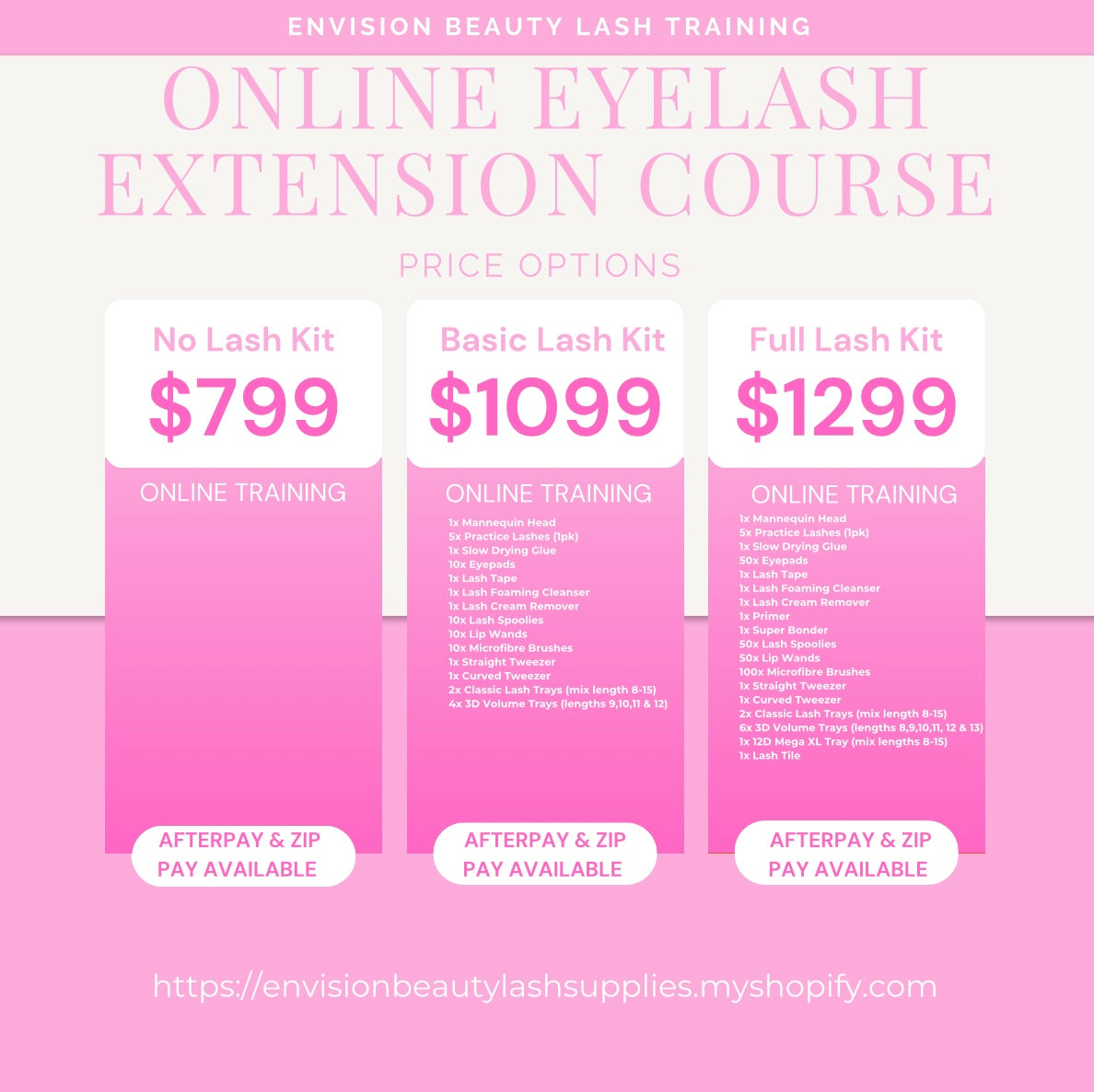 -Online Classic, Hybrid, Volume & Mega Eyelash Extension Course